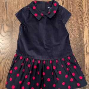 Baby Gap Girls 18-24m velvet dress. NWOT